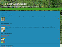 Tablet Screenshot of hotelrurallosmolinillos.com
